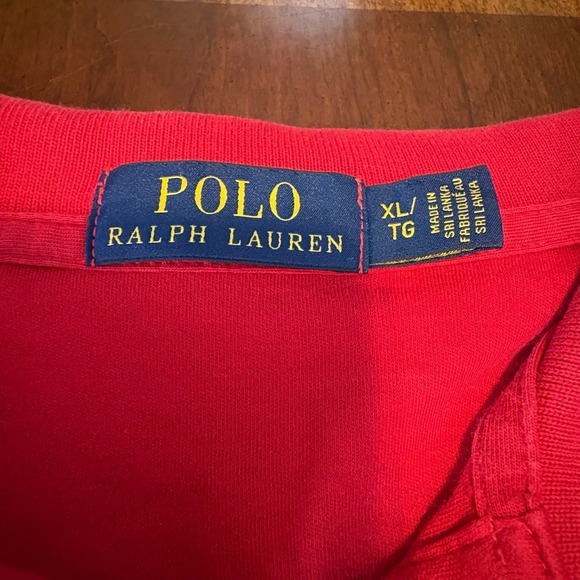 Polo Ralph Lauren Red Classic Pony Polo Shirt XL Preppy Casual Designer - Picture 5 of 5